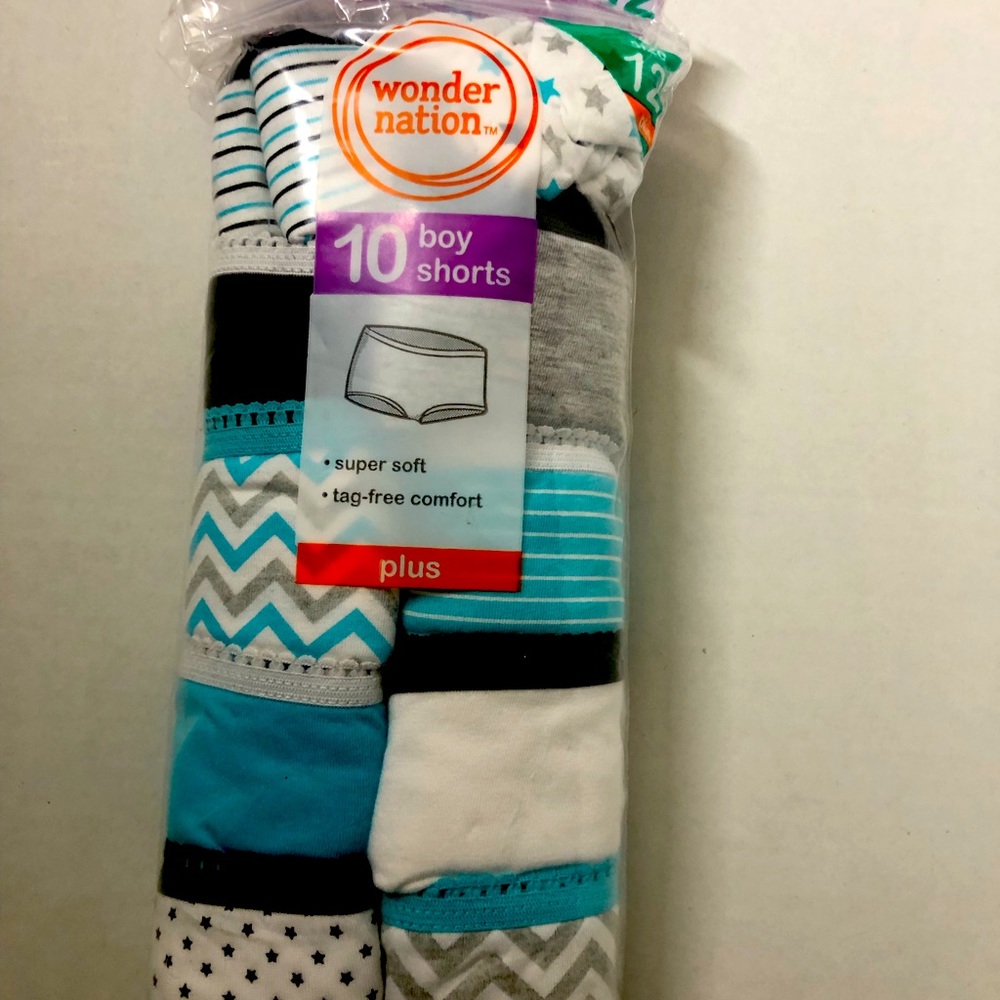 Wonder Nation 10 pack girl’s boy short